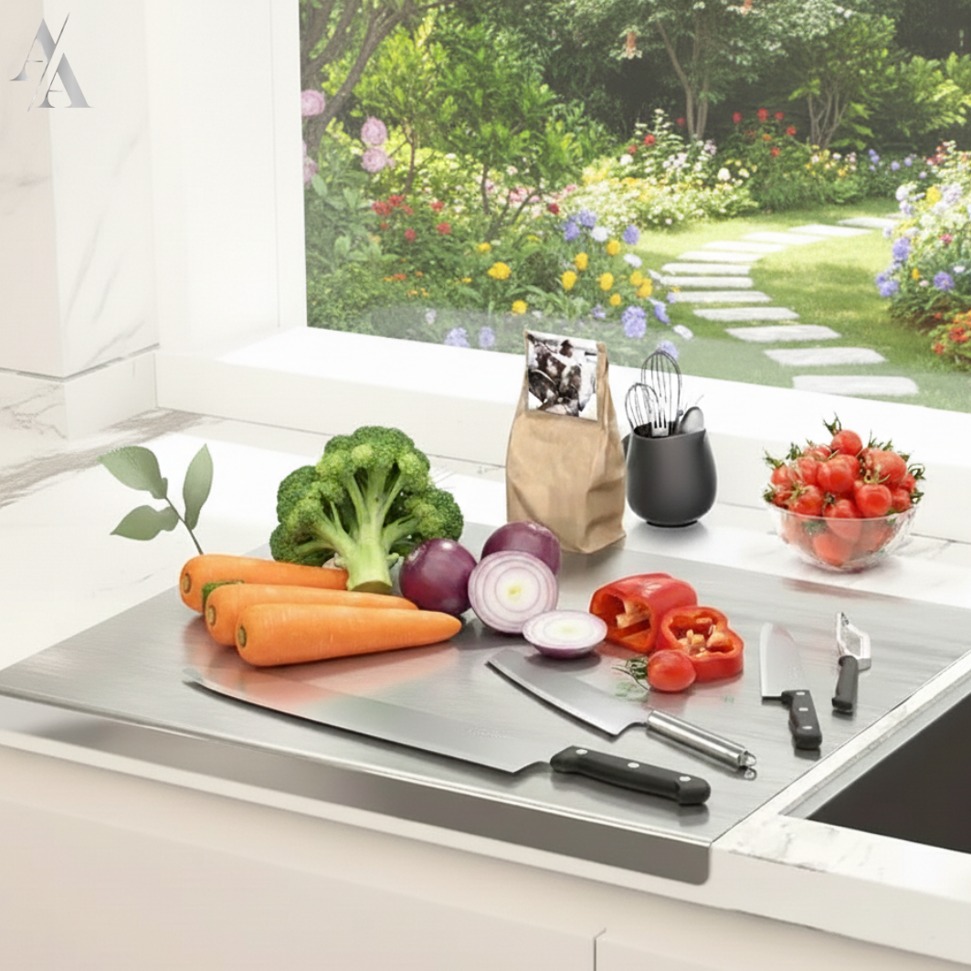 Planche de Découpe INOX Professionnelle | بلانشة تقطيع احترافية